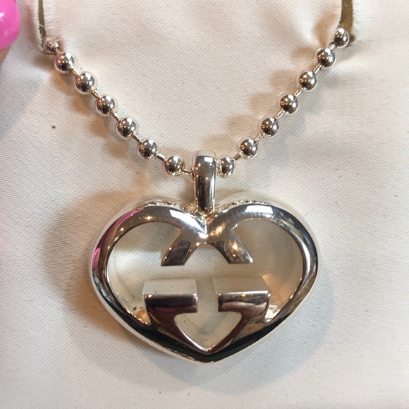 Gucci Jewelry - GUCCI NIB Puff Heart SterlingSilver Necklace